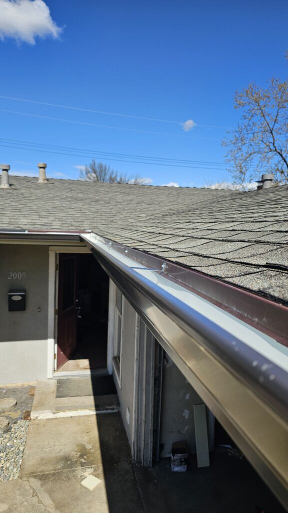 Brown Gutter Installation