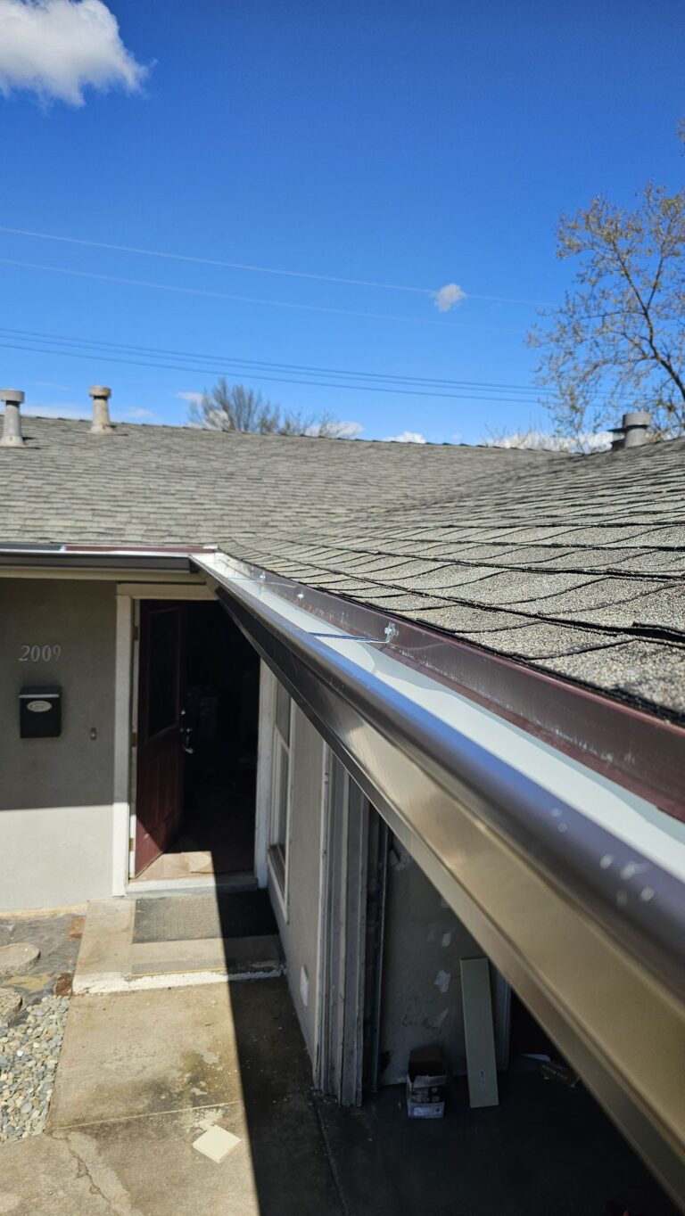 Brown Gutter Installation