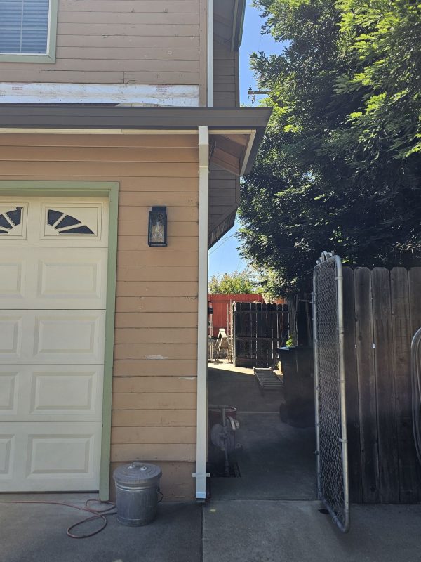 Brown Gutter Installation