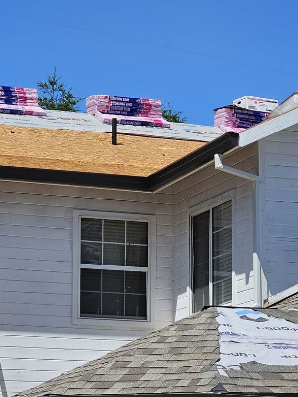 Brown Gutter Installation