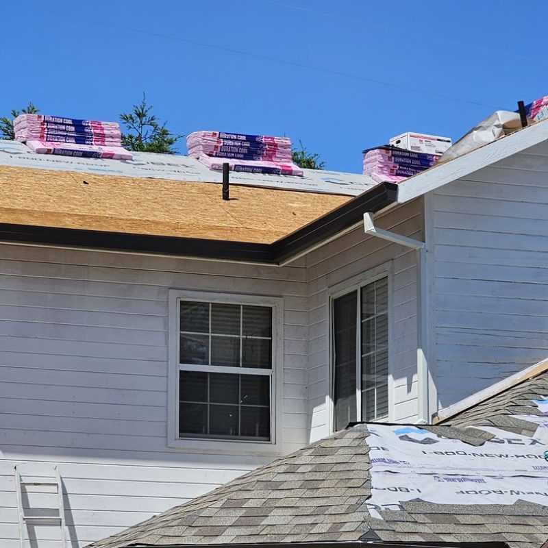 Brown Gutter Installation