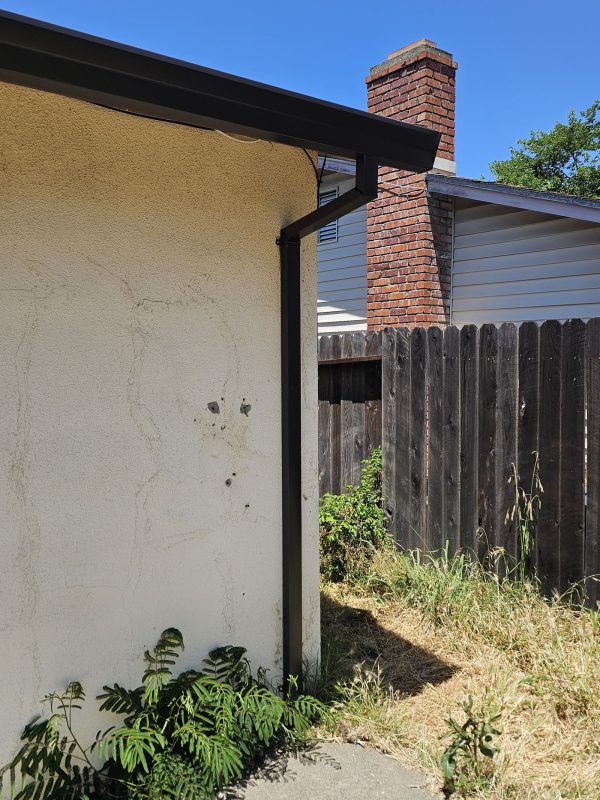 musket brown downspout installation