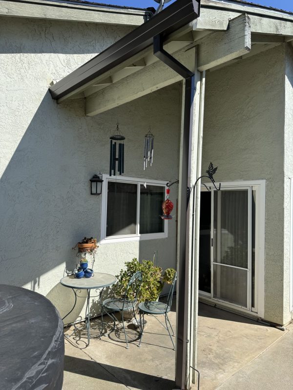 Brown Gutter Installation