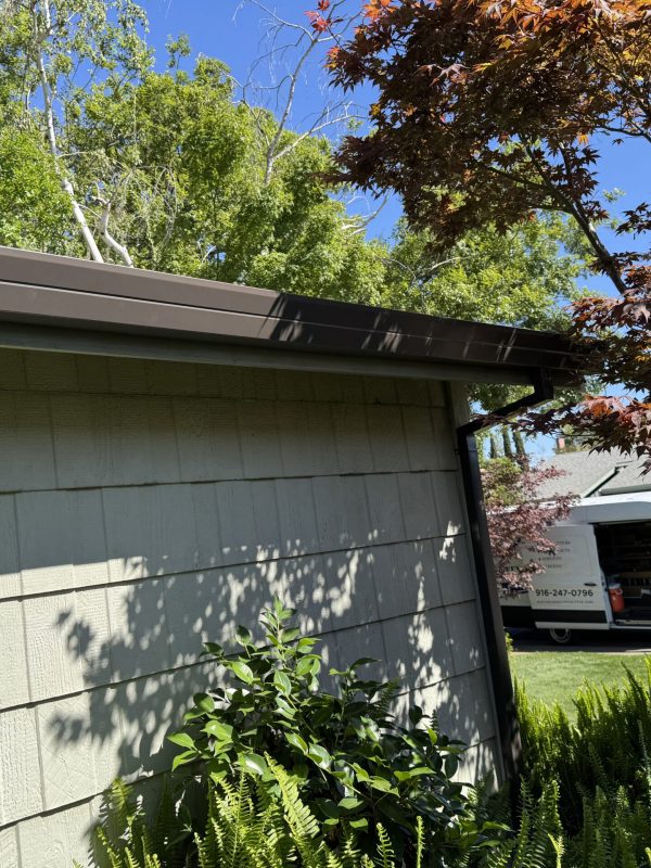 Brown Gutter Installation