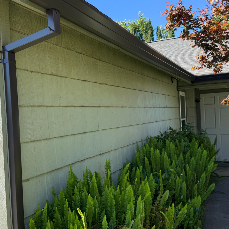 Brown Gutter Installation